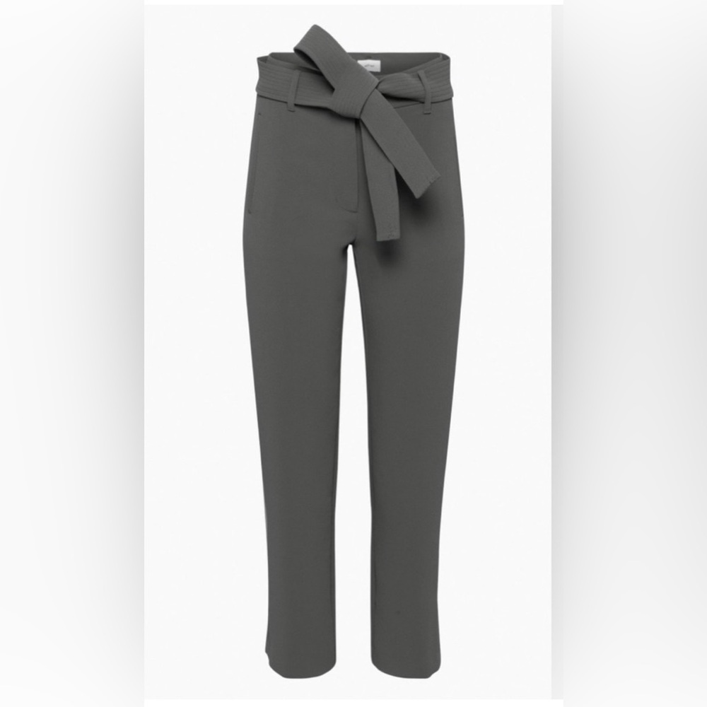 Wilfred Charcoal grey Tie-Waist Pants